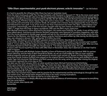 CD Michael Hutchence: Rooms for the Memory 2023