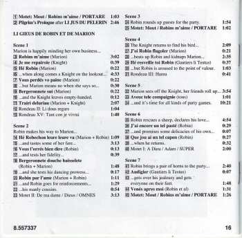 CD Tonus Peregrinus: Le Jeu De Robin Et De Marion