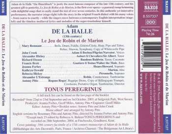 CD Tonus Peregrinus: Le Jeu De Robin Et De Marion