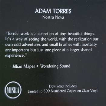 LP Adam Torres: Nostra Nova LTD | NUM | CLR