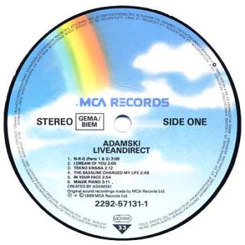 LP Adamski: Liveandirect