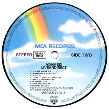 LP Adamski: Liveandirect