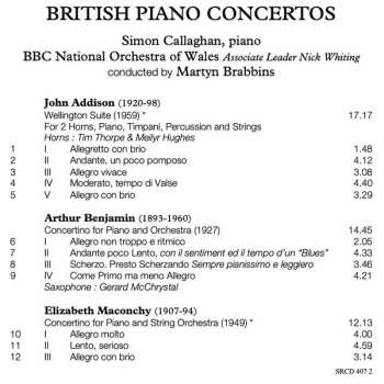 CD Arthur Benjamin: British Piano Concertos