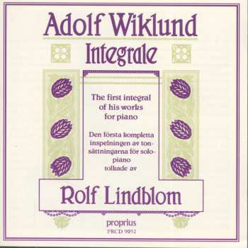 Album Adolf Wiklund: Integrale