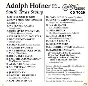 CD Adolph Hofner: South Texas Swing