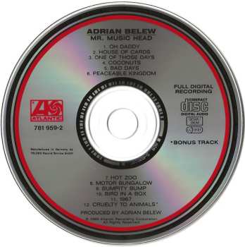 CD Adrian Belew: Mr. Music Head