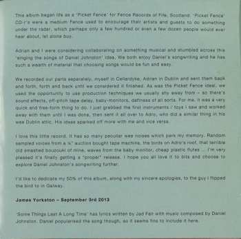 CD James Yorkston: My Yoke Is Heavy : The Songs Of Daniel Johnston LTD