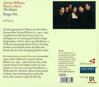 3CD Singer Pur: Musica Nova (The Motets)