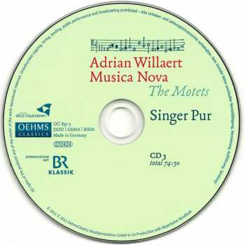 3CD Singer Pur: Musica Nova (The Motets)