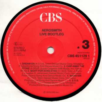 2LP Aerosmith: Live Bootleg