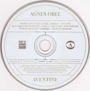 CD Agnes Obel: Aventine DIGI