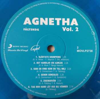 LP Agnetha Fältskog: Agnetha Fältskog Vol. 2 LTD | NUM | CLR