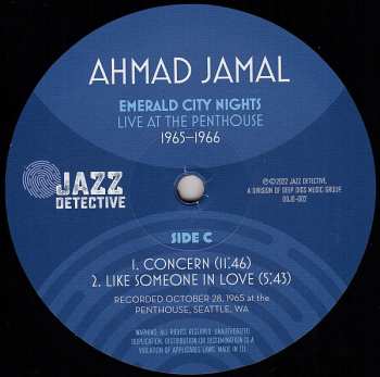 2LP Ahmad Jamal: Emerald City Nights (Live At The Penthouse 1965-1966) DLX | LTD | NUM