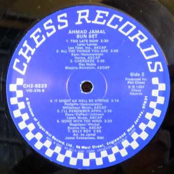 2LP Ahmad Jamal: Sun Set