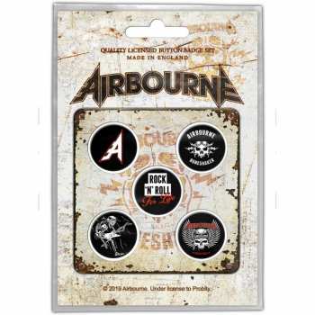 Merch Airbourne: Set Badges Boneshaker 