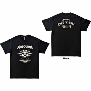 Merch Airbourne: Airbourne Unisex T-shirt: R 'n' R Boneshaker (back Print) (small) S