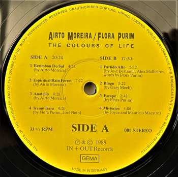 LP Airto Moreira: The Colours Of Life LTD