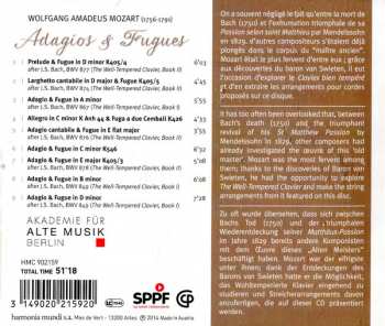 CD Akademie Für Alte Musik Berlin: Adagios & Fugues W.A. Mozart After J.S. Bach