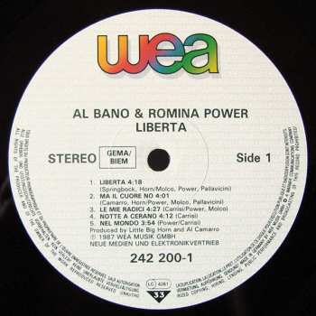 LP Al Bano & Romina Power: Libertà!