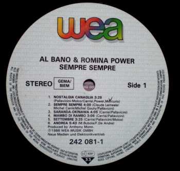 LP Al Bano & Romina Power: Sempre Sempre
