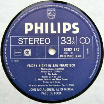 LP Paco De Lucía: Friday Night In San Francisco LTD