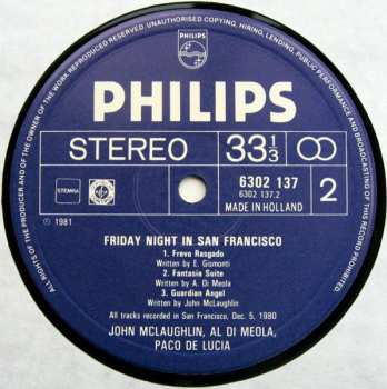 LP Paco De Lucía: Friday Night In San Francisco LTD