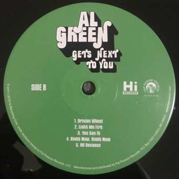 LP Al Green: Gets Next To You