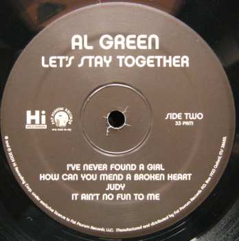 LP Al Green: Let's Stay Together