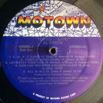 CD Al Green: Tokyo Live