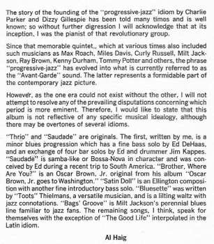 CD Al Haig: Al Haig Today! LTD