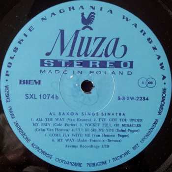 LP Al Saxon: Al Saxon Sings Sinatra