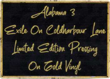 2LP Alabama 3: Exile On Coldharbour Lane LTD | CLR