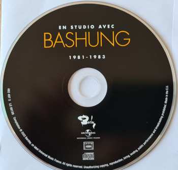 CD Alain Bashung: En Studio Avec Bashung 1981 - 1983