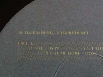 2LP Alain Bashung: L'Imprudence