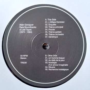 LP Alain Goraguer: Rare Soundtracks & Lost Tapes (1973 - 1984)