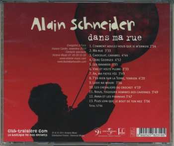 CD Alain Schneider: Dans Ma Rue