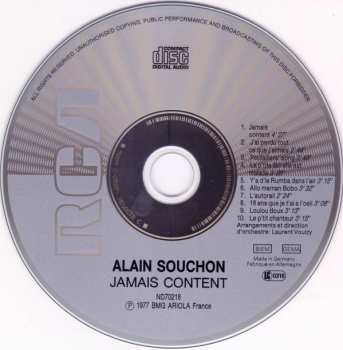 CD Alain Souchon: Jamais Content