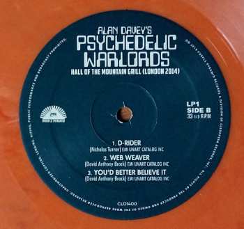 2LP The Psychedelic Warlords: Hall Of The Mountain Grill Live (London 2014) LTD | CLR