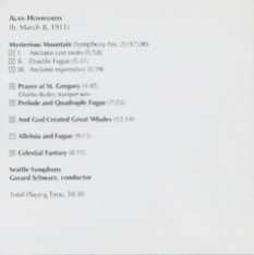 CD Gerard Schwarz: Mysterious Mountain / And God Created Great Whales