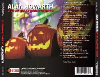 CD Alan Howarth: Alan Howarth Live at Hollywood Theatre LTD