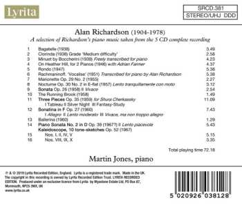 CD Alan Richardson: Discover the Piano Music Of Alan Richardson