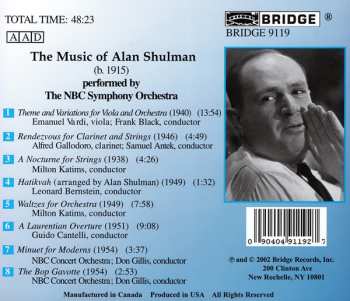 CD Alan Shulman: The Music Of Alan Shulman
