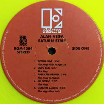 LP Alan Vega: Saturn Strip CLR | LTD