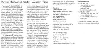 CD Alasdair Fraser: Portrait Of A Scottish Fiddler