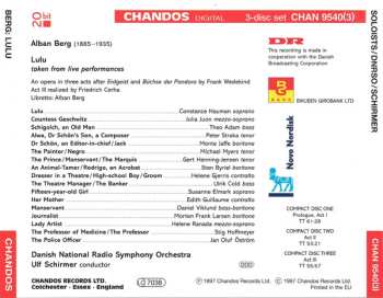 3CD Alban Berg: Lulu