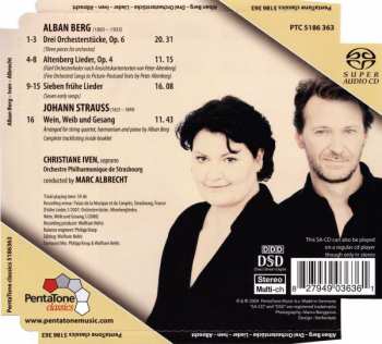 SACD Alban Berg: Drei Orchesterstücke Op.6, Altenberg Lieder Op.4, Sieben Frühe Lieder