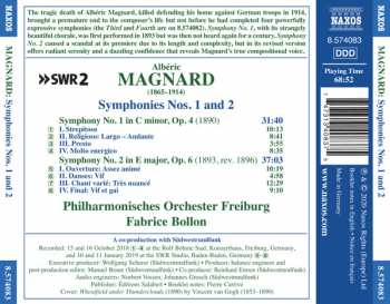 CD Alberic Magnard: Symphonies Nos. 1 And 2