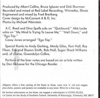 CD Albert Collins And The Icebreakers: Don't Lose Your Cool