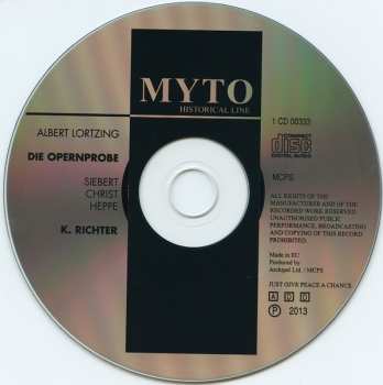 CD Albert Lortzing: Die Opernprobe