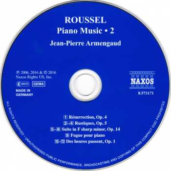 CD Albert Roussel: Piano Music • 2